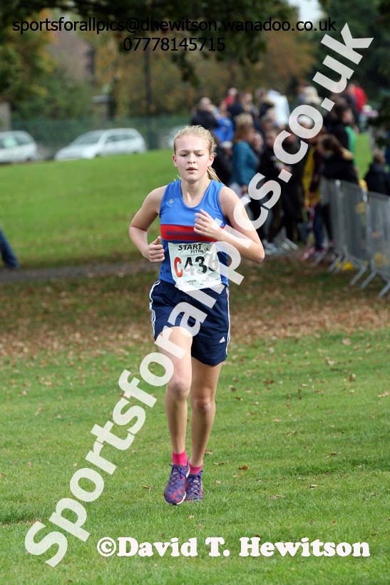 Girls under-15s Northern Cross Country Relays, Graves Park, Sheffield. Photo: David T. Hewitson/Sports for All Pics